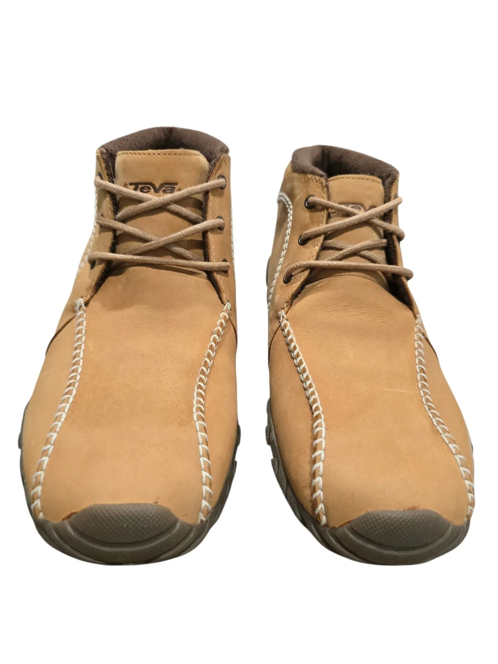 Teva 6561 Men's Tan Moccasin-Style Casual Chukka | Ankle Boots | Size 12